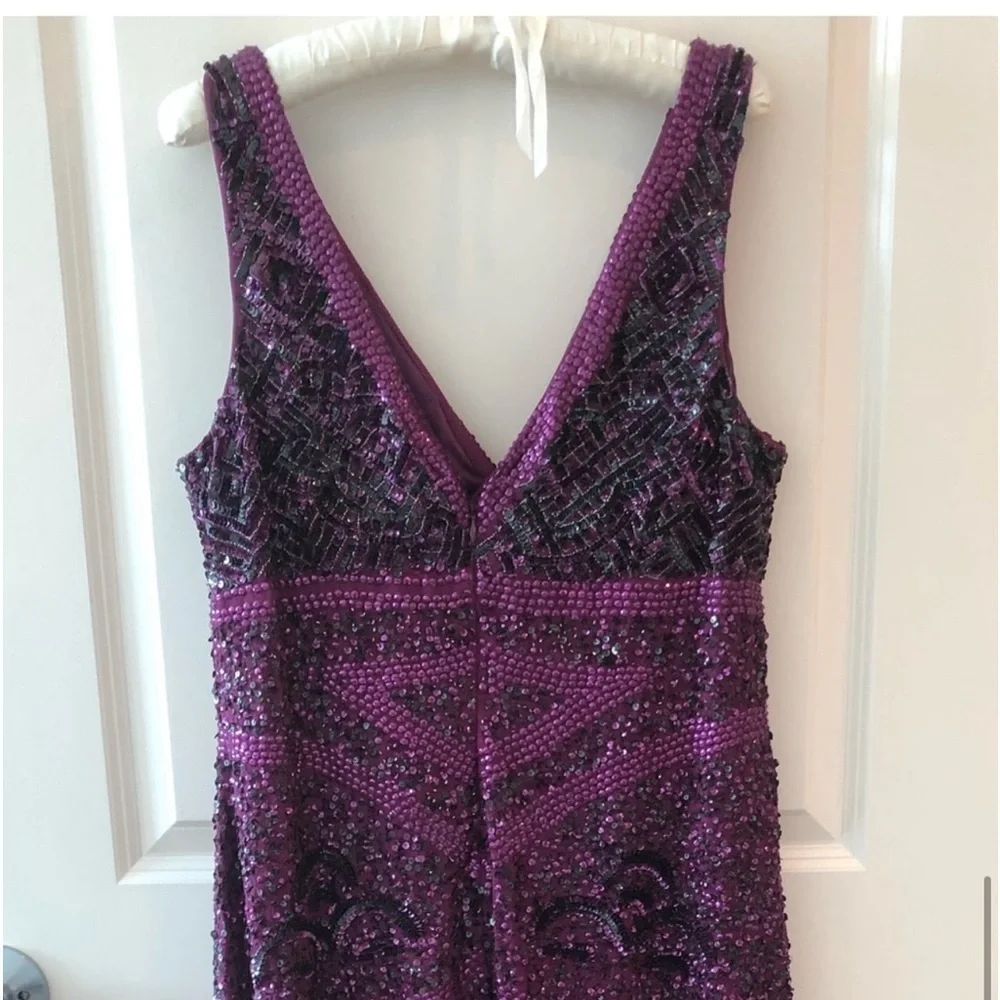 Caché Beaded Long Dress Size 14